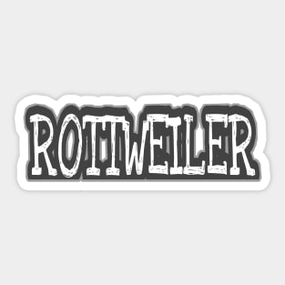 Rottweiler hat design Sticker